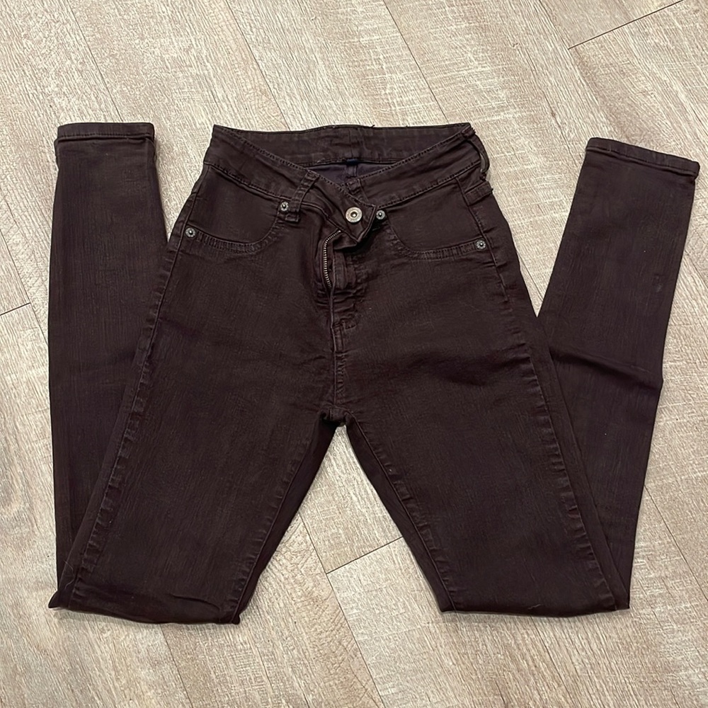 Carmar brown denim skinny jeans size 25